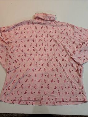 Essential Elements Pink Turtleneck with Red Heart/Ribbon Print | XL